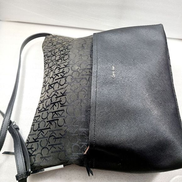 Calvin Klein Canvas Leather Bag - Picture 6 of 8